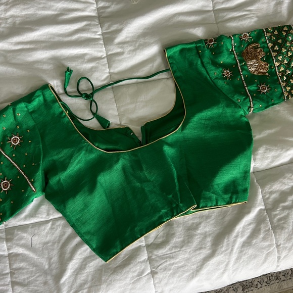 Custom handmade beaded Indian wedding guest outfit - Picture 7 of 10